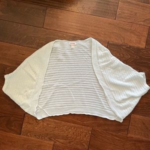 White knit sweater cardigan
